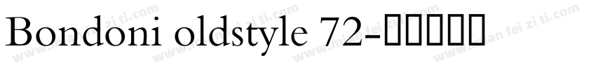 Bondoni oldstyle 72字体转换